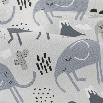 Elephants With Various Pattern Modern Jersey