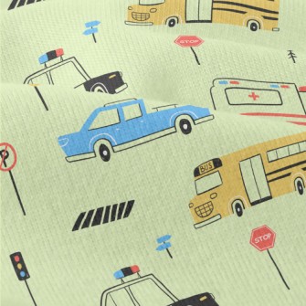 Hand Drawn Colorful Car Modern Jersey