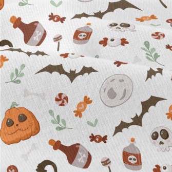 Bright And Cute Ghost Skull Pu Modern Jersey