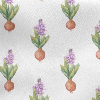 Watercolor Beautiful Flowers Jersey Backed Fleece