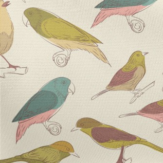 Simple Graffiti Of Various Bir Pongee