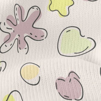Doodle Style Starfish Stretch Jersey
