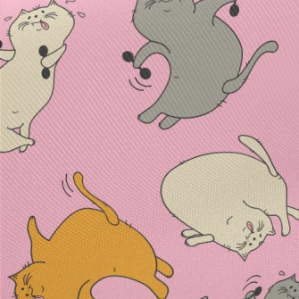 Funny Fat Cat Midweight Cotton Poplin