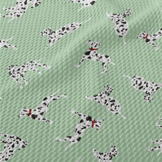 Cute And Gentle Dalmatian Birdseye Piqué