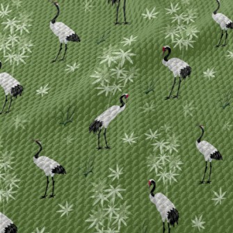 Elegant And Beautiful Red-crow Birdseye Piqué