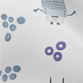 Cute Smiling Robot Chiffon