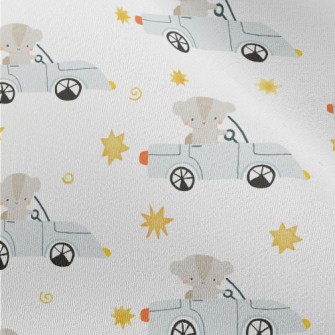 Cute Driving Squirrel Chiffon