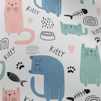 Colorful Silly Cat Chiffon