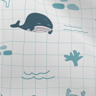 Cute And Gentle Marine Life Chiffon