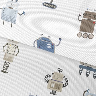Various Cute Robots Waterproof Oxford