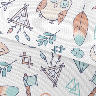 Mild Color Owl Dream Catcher Waterproof Oxford