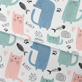 Colorful Silly Cat Waterproof Oxford