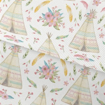 Watercolor Indian Teepee Waterproof Oxford