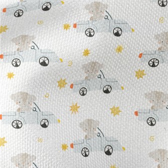 Cute Driving Squirrel Waterproof Canvas