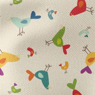 Colorful Simple Bird Waterproof Canvas