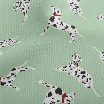 Cute And Gentle Dalmatian Athletic Mesh Flat Back