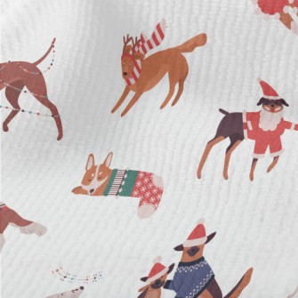 Dogs Celebrating Christmas Tog Terry