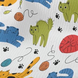 Colorful Naughty Cat Terry