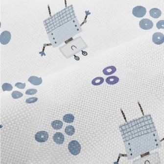 Cute Smiling Robot Performance Linen