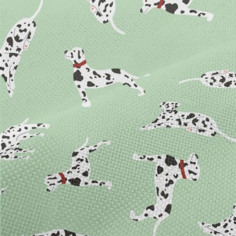 Cute And Gentle Dalmatian Performance Linen