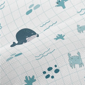 Cute And Gentle Marine Life Performance Linen
