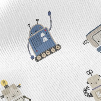 Various Cute Robots Standard Corduroy
