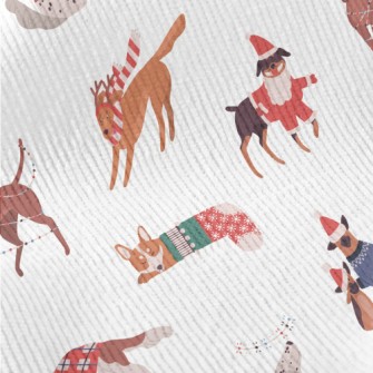 Dogs Celebrating Christmas Tog Standard Corduroy