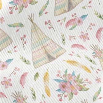 Watercolor Indian Teepee Standard Corduroy