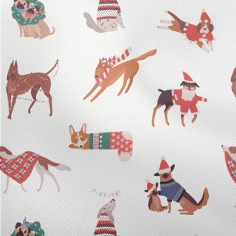 Dogs Celebrating Christmas Tog Dobby