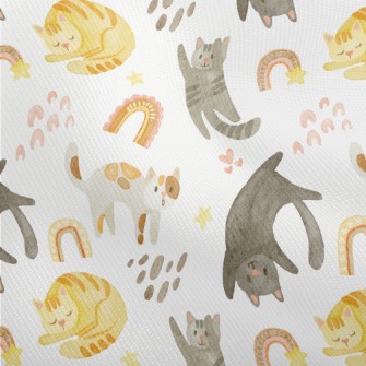 Watercolor Style Playing Cat Dobby