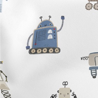 Various Cute Robots Stretch Ponte