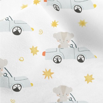 Cute Driving Squirrel Micro Fleece