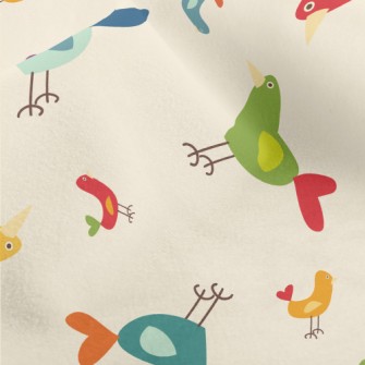 Colorful Simple Bird Micro Fleece