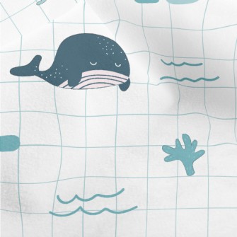 Cute And Gentle Marine Life Micro Fleece