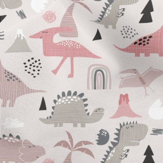 Dinosaur With Closed Eyes Micro Fleece