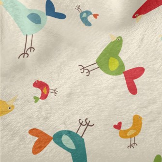 Colorful Simple Bird Minky