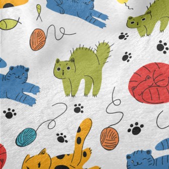 Colorful Naughty Cat Minky