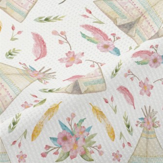 Watercolor Indian Teepee Piqué