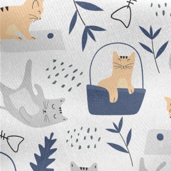 Relaxed Cat Jersey Backed Fleece