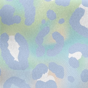 Colorful Leopard Print Jersey Backed Fleece