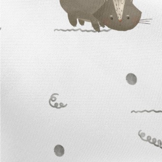 Explore The World Brown Cat Pongee