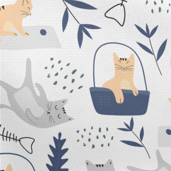 Relaxed Cat Pongee