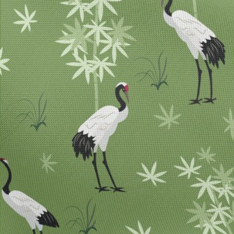 Elegant And Beautiful Red-crow Pongee