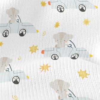 Cute Driving Squirrel Stretch Jersey