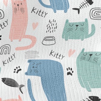 Colorful Silly Cat Stretch Jersey