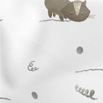 Explore The World Brown Cat Lightweight Cotton Poplin