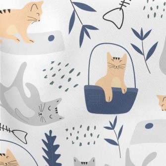 Relaxed Cat Lightweight Cotton Poplin