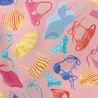 Colorful Bikinis Lightweight Cotton Poplin