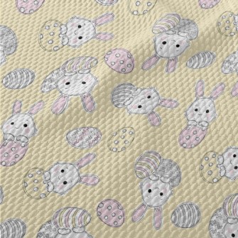 Happy Smiling Bunny Birdseye Piqué