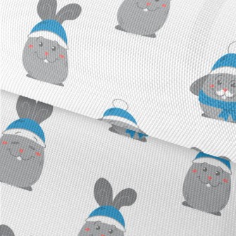 Blue Beanie Bunny Waterproof Oxford